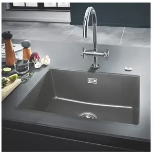 GROHE Evier composite K700U 610 x 460 mm Gris granite 31655AT0Vendu paramazon