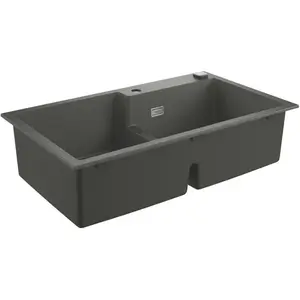 Grohe Evier A Encastrer En Pierre - Minéraux K500 - 860 X 500 Mm - Gris