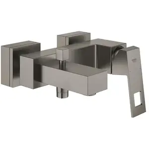GROHE Robinet de baignoire monocommande EUROCUBE DN 15 Wd-mon graphite dur brossé pas cher