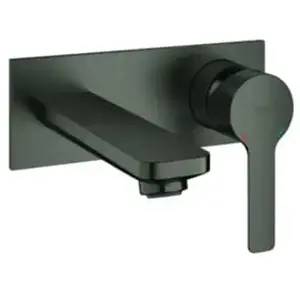 Mitigeur De Lavabo Encastré - GROHE - Lineare - Brushed Hard Graphite - 2 Trous - Bec Fixe pas cher