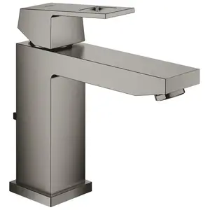 Mitigeur lavabo GROHE Eurocube taille M, Hard Graphite brossé pas cher