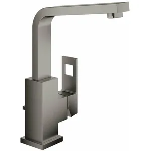 Grohe Eurocube Mitigeur de lavabo avec vidage, Hard Graphite brossé 23135AL0 pas cher