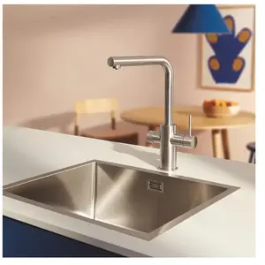 Comparateur de prix : Grohe Blue Pure Mitigeur de cuisine, extractible, pivotant, 30601DC0,