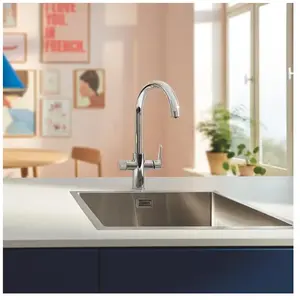 Blue Pure - Mitigeur d'évier StartCurve avec filtration, chrome 30592000 - Grohe pas cher