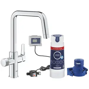 Comparateur de prix : Grohe Blue Pure Mitigeur de cuisine, pivotant, 30594000,