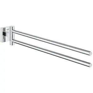 Comparateur de prix : Barre porte-serviette - GROHE - Start Cube - Chromé - Métal - 438 mm