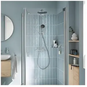 Colonne de douche thermostatique chrome H.112 cm, Grohe Vitalio Start pas cher