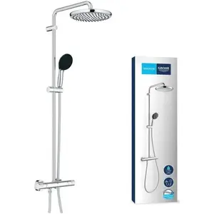 Comparateur de prix : Colonne de douche avec mitigeur thermostatique - Economie d'eau - GROH...