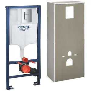 GROHE Solido+ - Bâti-support pour wc suspendu, plaque de déclenchement Even,... pas cher