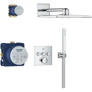 Comparateur de prix : GROHE QuickFix Precision SmartControl inbouw douchesysteem - Vierkant ...