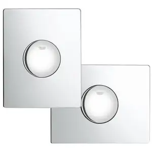GROHE Skate Plaque de commande rinçage simple vertical/horizontal chrome pas cher
