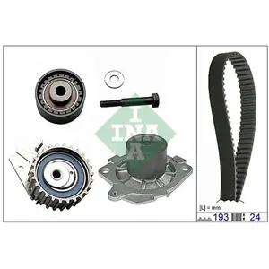 INA Pompe à eau + kit de courroie de distribution 530062330