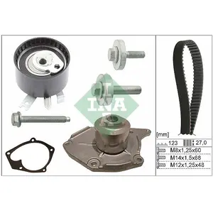 INA 530 0197 31 Pompe à eau + kit de courroie de distribution pas cher