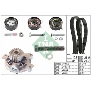 Comparateur de prix : Pompe à eau + kit de courroie de distribution INA, par ex. pour VW