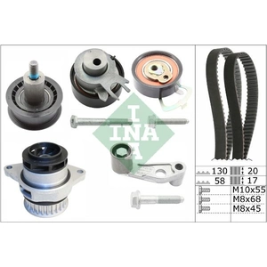 Comparateur de prix : Pompe à eau + kit de courroie de distribution INA, par ex. pour VW, Seat, Audi