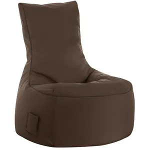 Sitting Point Pouf d'extérieur marron avec dossier 95x65x90 cm pas cher