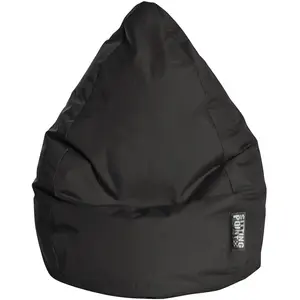 Sitting Point Pouf poire XXL d'intérieur noir 80x130cm