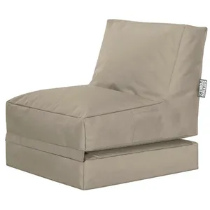 Sitting Point Pouf extérieur uni kaki beige dépliable 70x80x90 pas cher