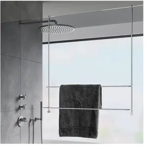 Giese Server Porte-serviettes de bain pour paroi en verre, 11858-02, pas cher