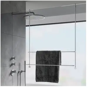 Giese Server Porte-serviettes de bain pour paroi en verre, 11860-02, pas cher