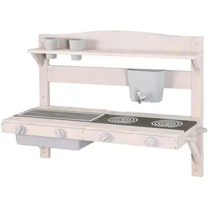 Comparateur de prix : roba Cuisine Extérieure À Suspendre En Bois Fsc® + 2 Gobelets Gris