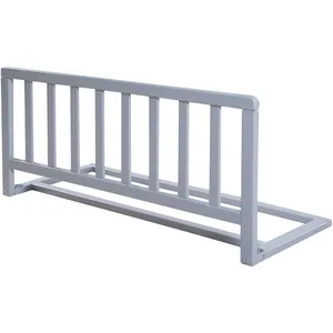 Comparateur de prix : roba Barrière De Lit En Bois - Protection Anti-chute Sûre Pour Bébés Et Enfants Gris