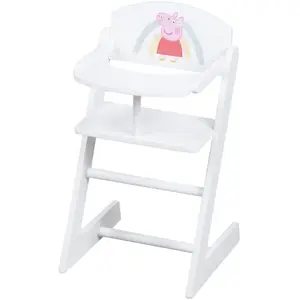 Comparateur de prix : roba Chaise Haute Pour Poupée + Coussin Rose Peppa Pig Blanc / Peppa Pig