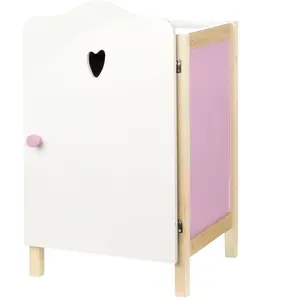 Comparateur de prix : roba Armoire De Poupée Avec Penderie Et Étagère Scarlett Lilas, Blanc Et Naturel