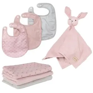 roba Coffret Cadeau Naissance Fille Lil Planet 7 pcs : 3 Bavoirs + 1 S... pas cher