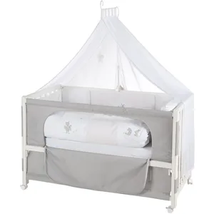 Roba ensemble de lit de bébé avec linge de lit fox & bunny 424404 pas cher