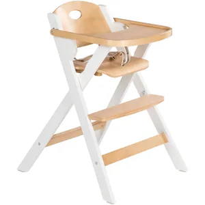 Chaise haute pliable peu encombrante avec plateau à manger - ROBA - Réglable - Accessoires bébé - Bébé