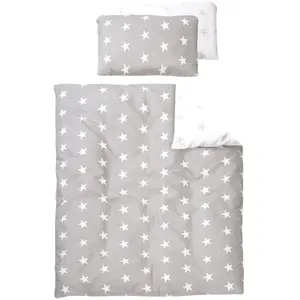 Comparateur de prix : Roba Parure de lit bébé Little Stars gris/blanc - 100x135