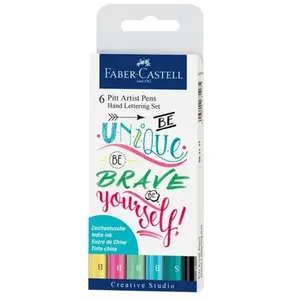 Comparateur de prix : FABER-CASTELL Lot 6 feutres Pitt Artist Pen - Pastel
