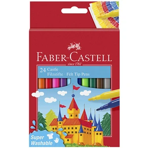 FABER-CASTELL Stylo feutre CASTLE, étui carton de 24 pièces