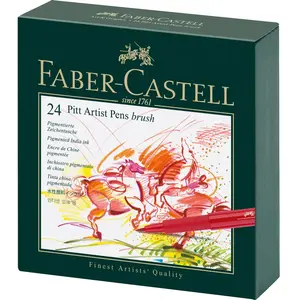 Faber-Castell 167147 Feutre PITT artist pen studio box de 24, Sable, 24er AtelierboxVendu paramazon