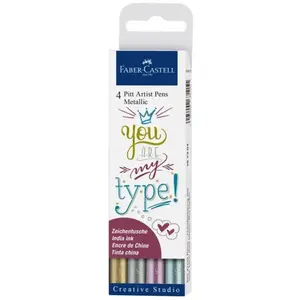 Comparateur de prix : Faber-castell pitt bille métallique portefeuille (lot de 4)