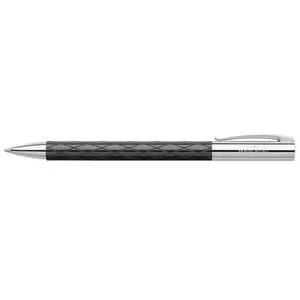 Faber-Castell 148900 Stylo bille rotatif AMBITION (Noir/losanges)