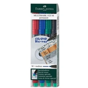 Comparateur de prix : Faber-Castell 152504 Feutre multiusage MULTIMARK permanent M étui de 4