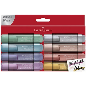 Comparateur de prix : Etui de 8 Surligneurs Faber-Castell TL 46 Metallic