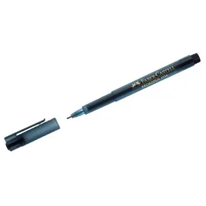 Comparateur de prix : FABER-CASTELL Lot de 3 Stylos feutre Fineliner Broadpen pointe large noir
