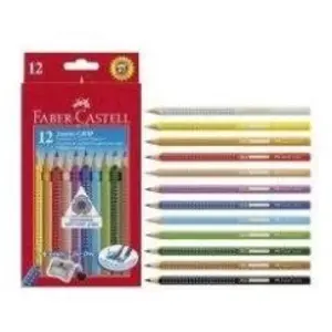 Faber-castell crayon de couleur jumbo grip, blanc 110901