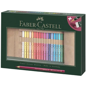 Comparateur de prix : Faber-Castell Crayon de couleurs Polychromos Trousse 30 crayons + accessoires