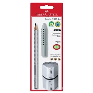 Comparateur de prix : Faber-Castell Faber-Castell Blister Crayon Graphite Jumbo Set Argent