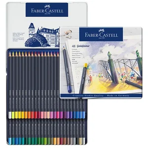 FABER-CASTELL Boîte de 48 Crayons de couleur Goldfaber permanent