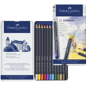 FABER-CASTELL Boîte de 12 Crayons de couleur Goldfaber permanent