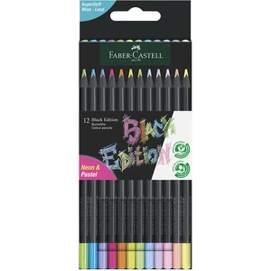 Comparateur de prix : Faber Castell - Buntstifte Black Edition Neon + Pastell 12er Pack