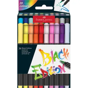 Faber-castell 116452 stylo-feutre couleurs assorties 20 pièce(s) pas cher