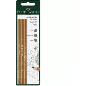 Comparateur de prix : Faber-Castell 119999 Fusain reconstitué PITT blister de 3 crayons