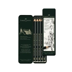 Faber-Castell 5 Crayons Castell 9000 Jumbo