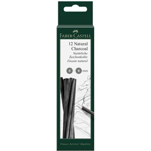 Faber-Castell 129298 Fusain naturel PITT 5-8mm blister